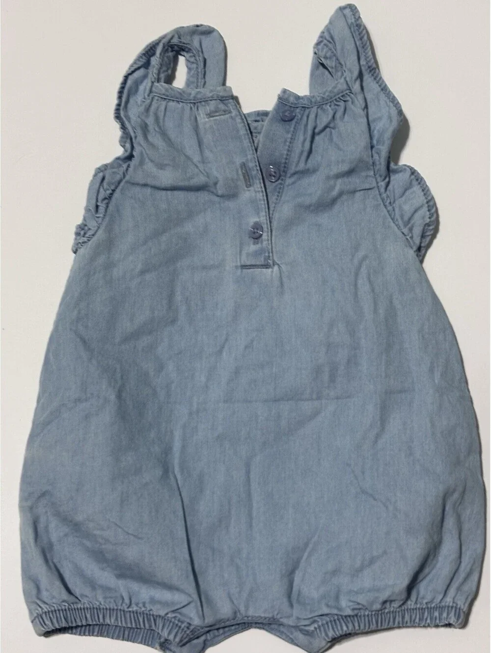 Baby Gap Chambray Romper One Piece Bubble 6-9 Months